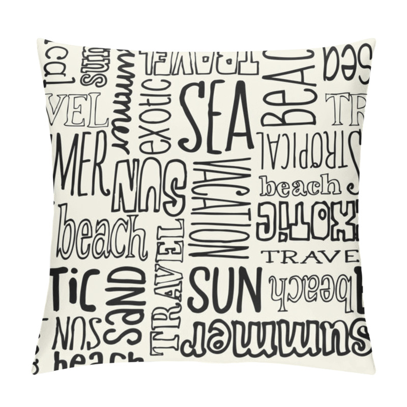 Personality  Vacation Travel Words Pillow Covers