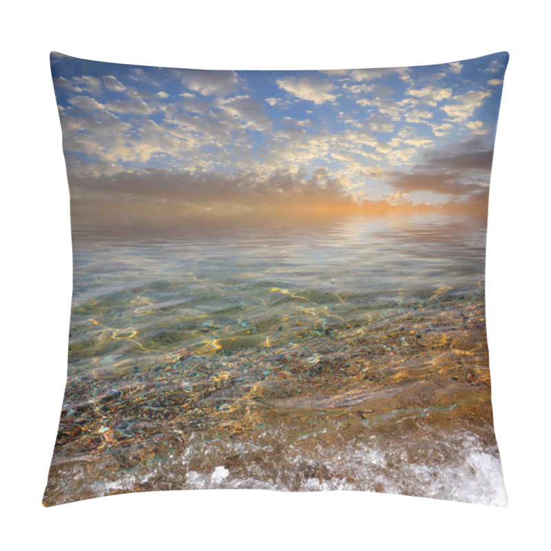 Personality  Beautiful Sea Beach And Summer Sunny Sky Pillow Covers