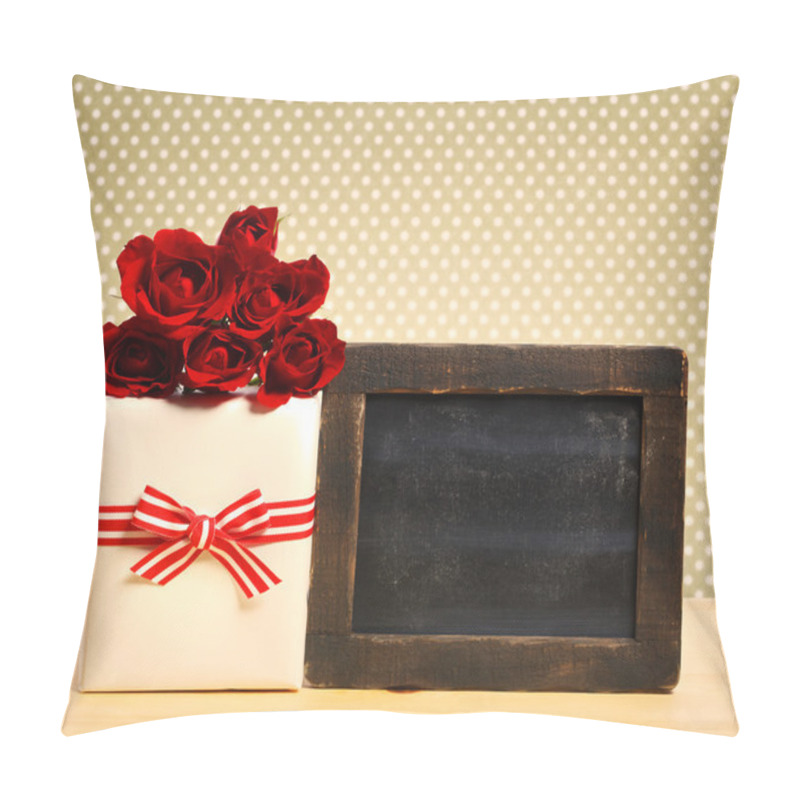 Personality  Gift Box With Blank Chalkboard Pillow Covers