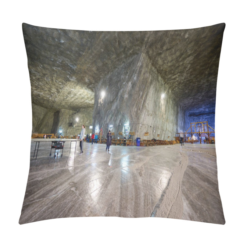 Personality  Interior Of Praid Salt Mine Pillow Covers