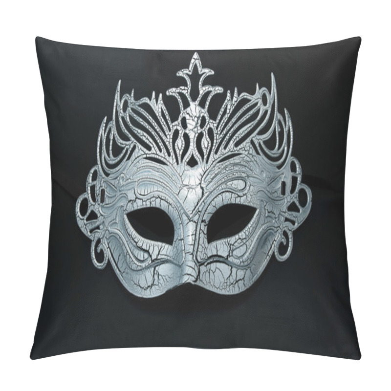 Personality  Carnival Mask On The Black Background. Pillow Covers