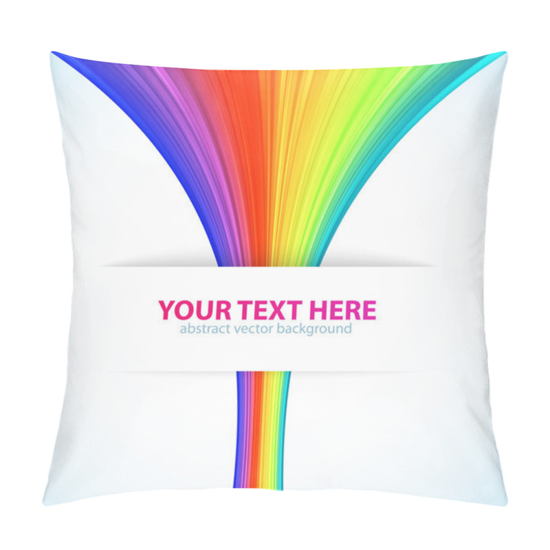 Personality  Rainbow Lines Background Pillow Covers