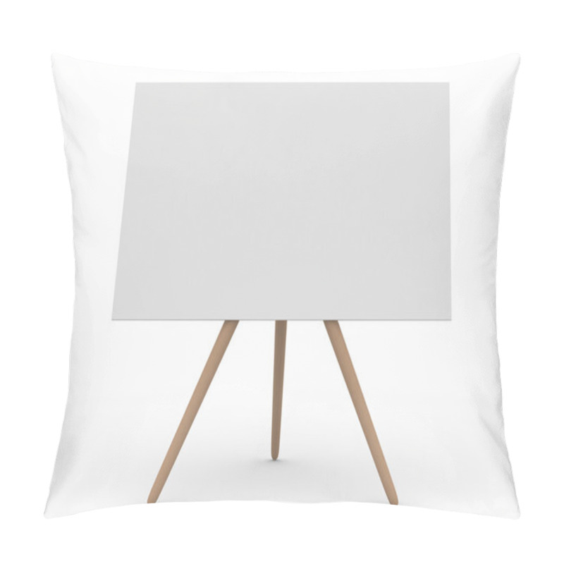 Personality  Empty Board On White. Isolated 3d Image Pillow Covers