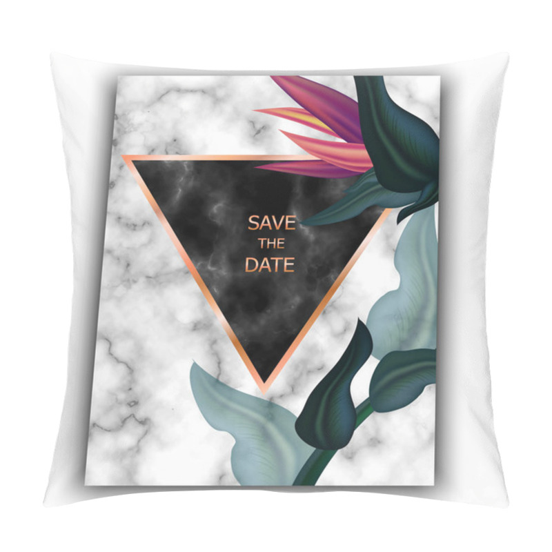 Personality  Wedding Invitation Frame  Flowers, Palm,succulent, Leaves, Water Pillow Covers