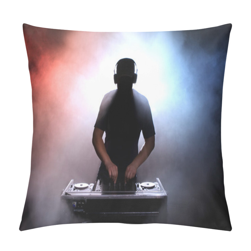 Personality  DJ Silhouette Pillow Covers