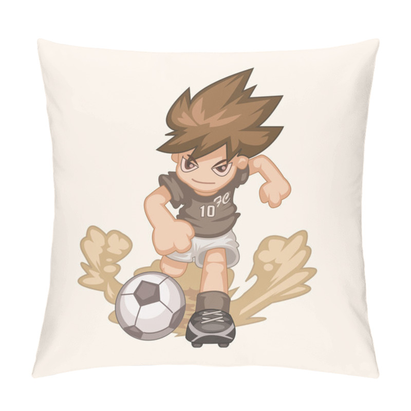 Personality  Sport Soccer Player Theme Elements Vector,eps Pillow Covers