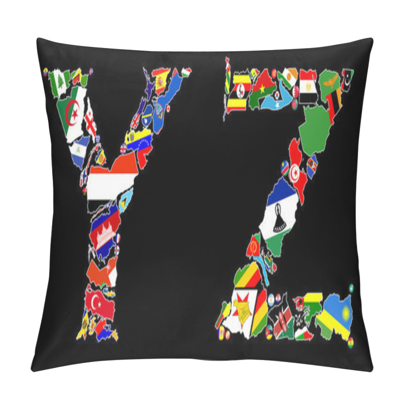 Personality  Countries Of YZ Pillow Covers