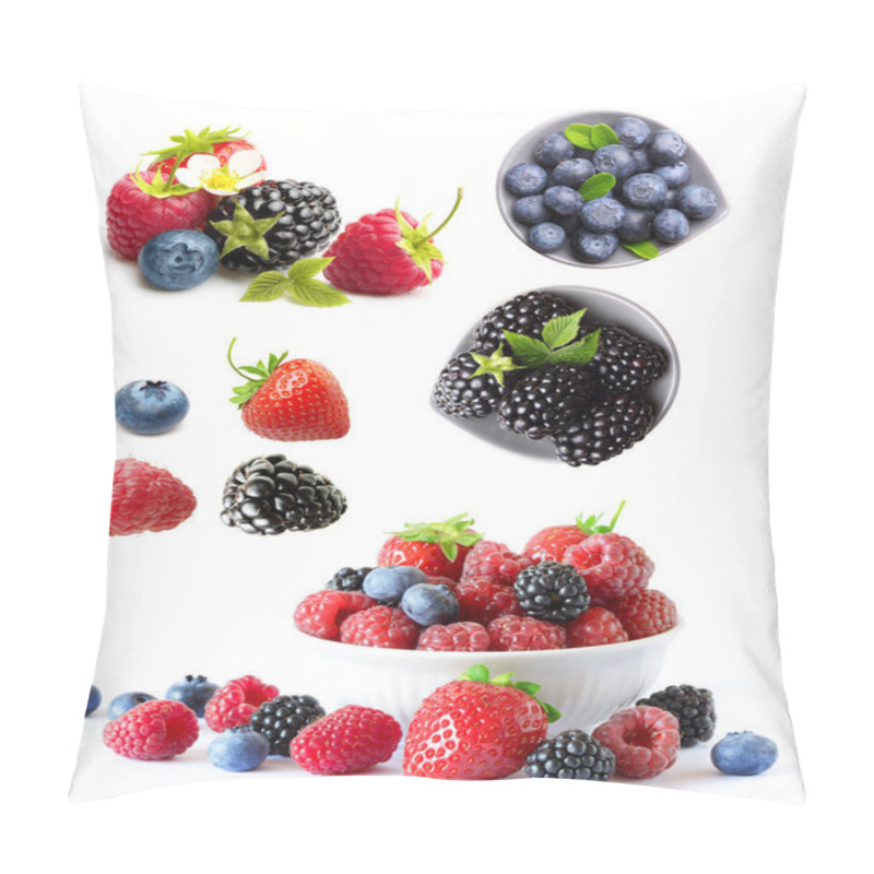 Personality  Fruit, Food, Berry, Berries, Raspberry, Blackberry, Strawberry, Blueberry, Red, Healthy, Fresh, Sweet, Obst, Lebensmittel, Beeren, Beeren, Himbeere, Brombeere, Erdbeere, Blaubeere, Rot, Gesund, Frisch Pillow Covers