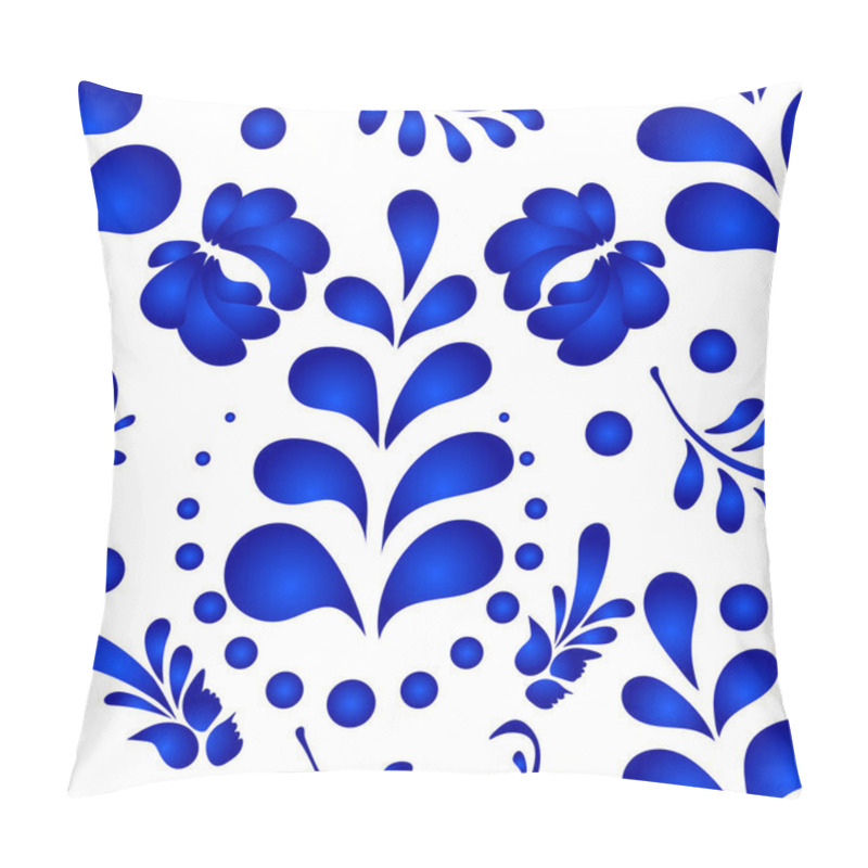 Personality  National Pattern Floral Seamless Background. Traditional Ethic Texture. Pillow Covers