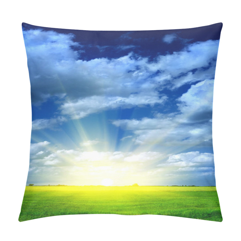 Personality  Field Clouds Sky Sunrise Pillow Covers