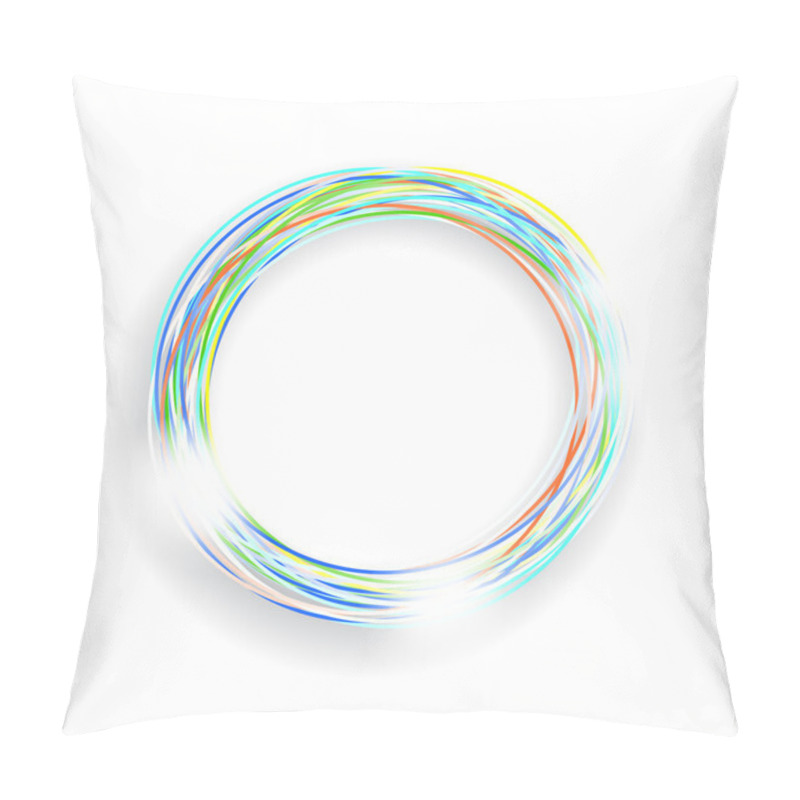 Personality  Coloured Circle Frame Pillow Covers