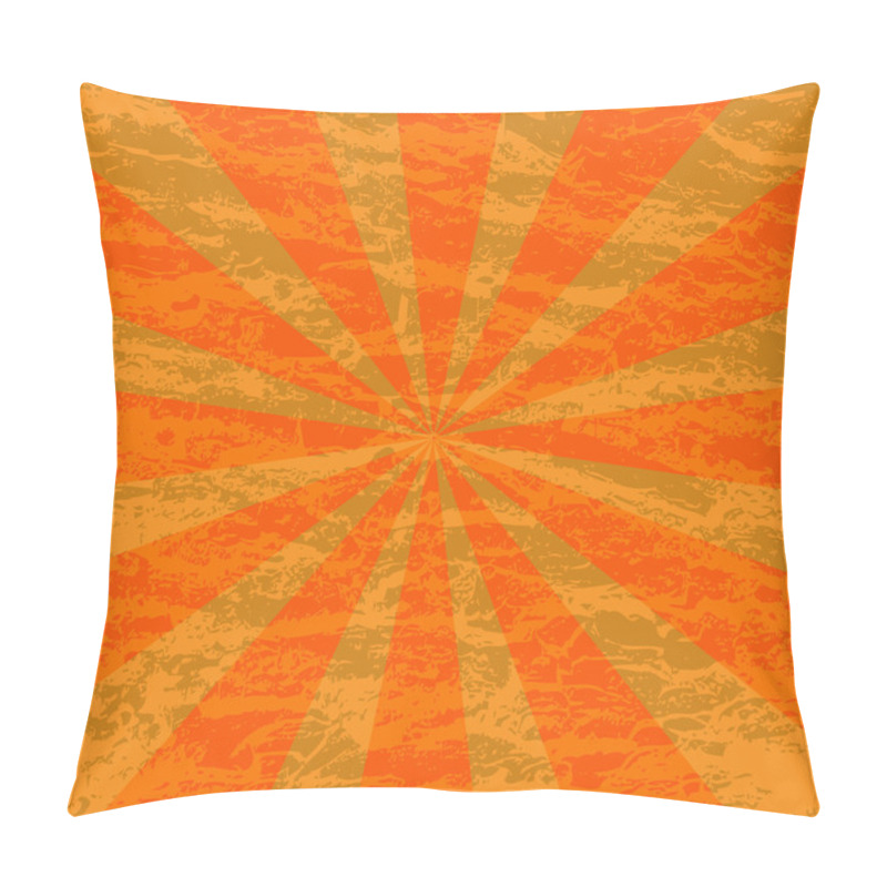 Personality  Grunge Sunburst Background Pillow Covers