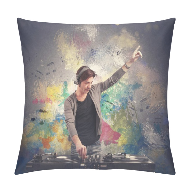 Personality  DJ Playing Music Pillow Covers