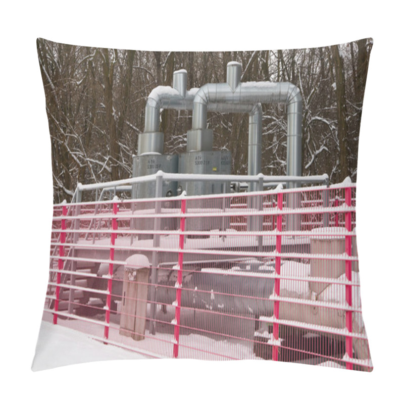 Personality  Community Heating Pipeline In Winter Pillow Covers