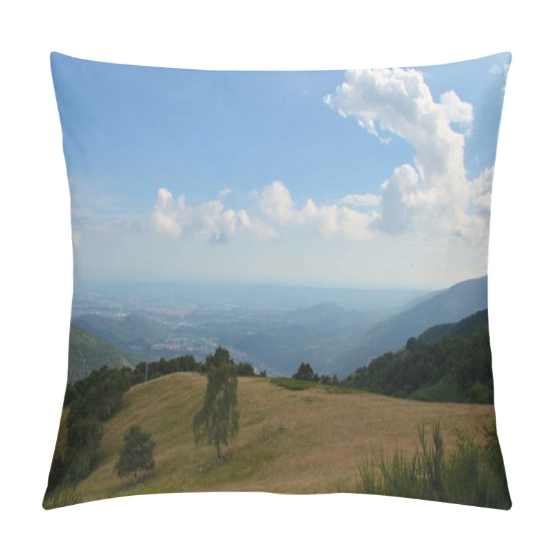 Personality  Amazing Mountain View Landscape On A Sunny Day, With Clouds Movi Pillow Covers