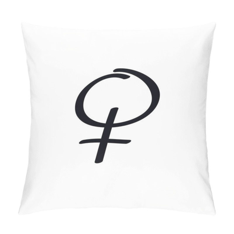 Personality  Female Symbol Doodle Icon Pillow Covers