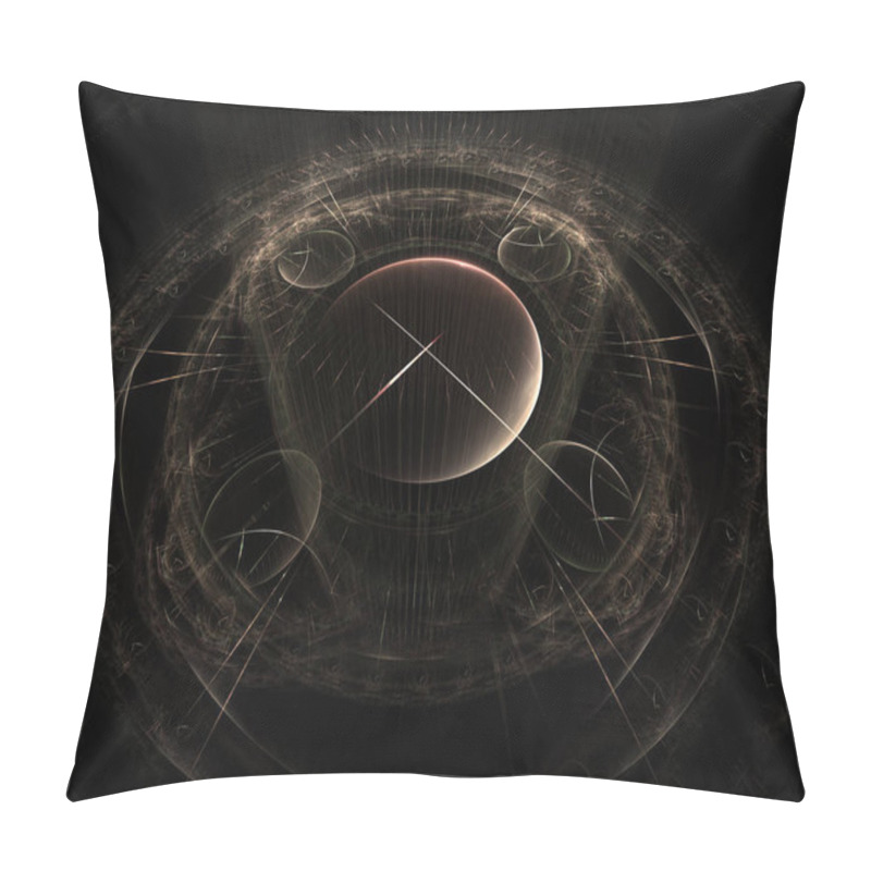 Personality  Time Machine. Mechanism Of Eternity.3D Surreal Illustration. Fractal Time Series. Composition Of Clock And Fractal Elements With Metaphorical Relationship To Time, Science And Modern Technology. Fractal Artwork, Abstraction Of A Clockwork, A Time Mac Pillow Covers