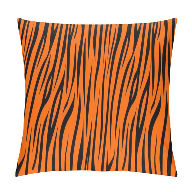 Personality  Tiger Animal Orange And Black Print Pillow Covers