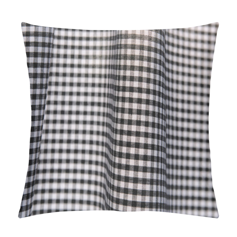 Personality  Black And White Gingham Fabric Pillow Covers