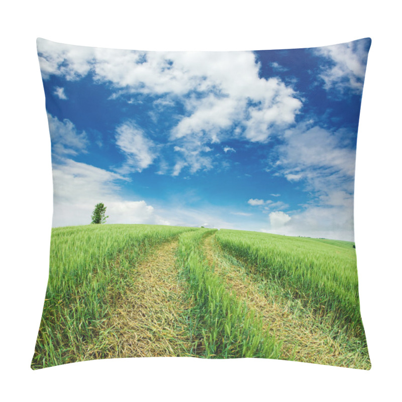 Personality  Field With Ears Of Wheat Pillow Covers