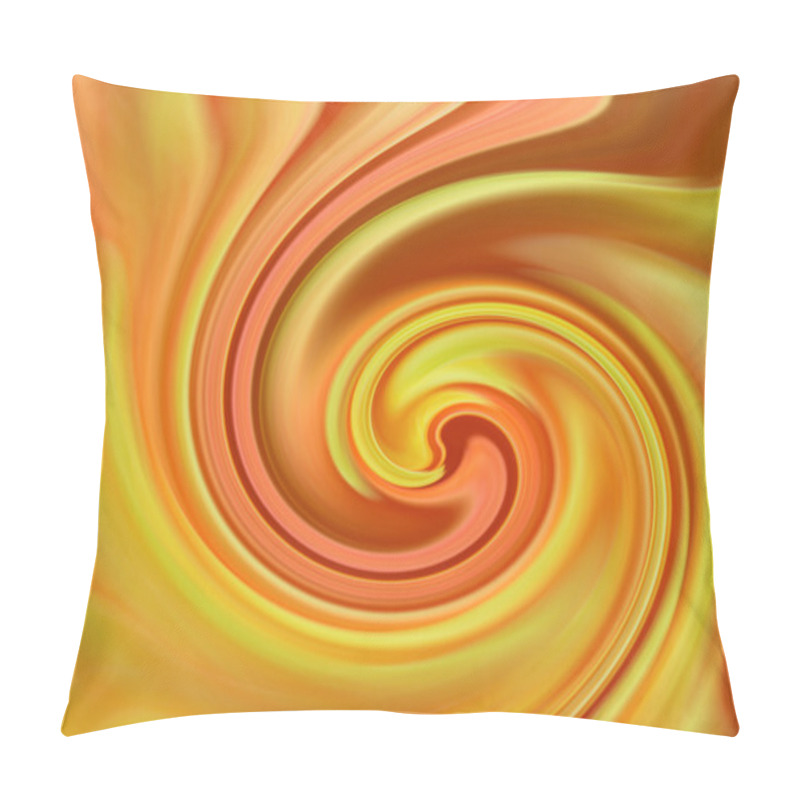 Personality  Abstract Orange-yellow Vortex Pillow Covers