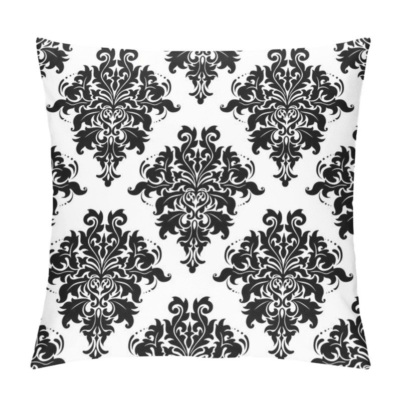 Personality  Intricate Foliate Arabesque Seamless Pattern Pillow Covers