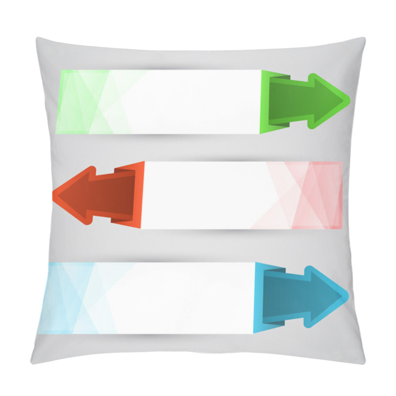 Personality  Arrow Banners, Vector Design Pillow Covers