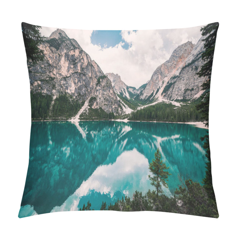 Personality  Braies Lake, Dolomites, Alps Pillow Covers