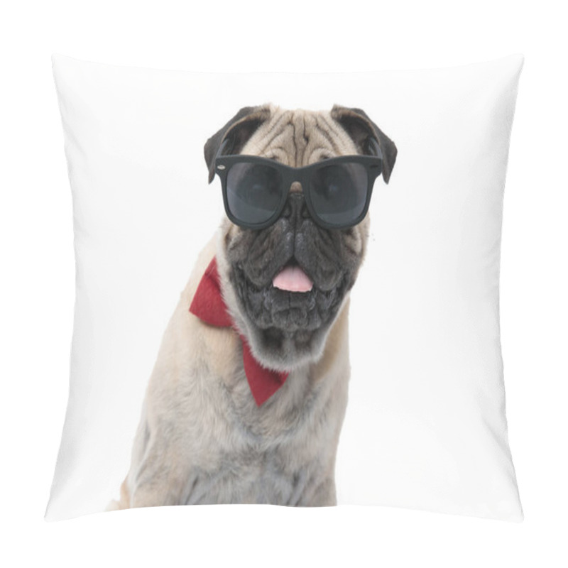 Personality  Cool Pug Wearing Sunglasses, Bowtie And Panting  Pillow Covers