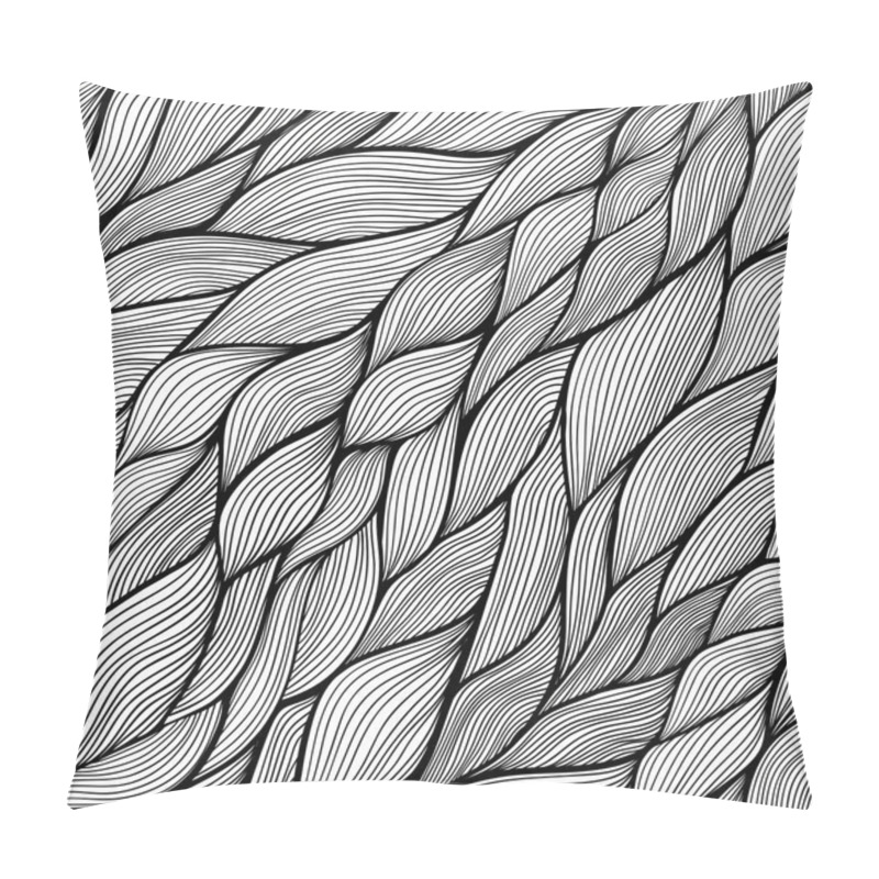 Personality  Black And White Abstract Pattern Pillow Covers