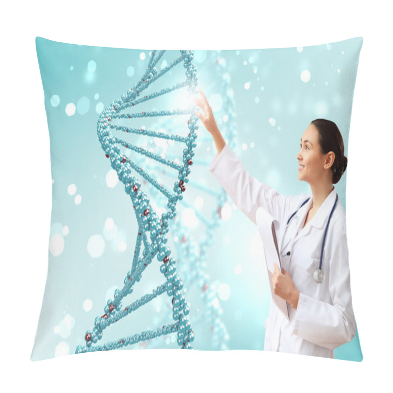 Personality  DNA Strand Illustration Pillow Covers