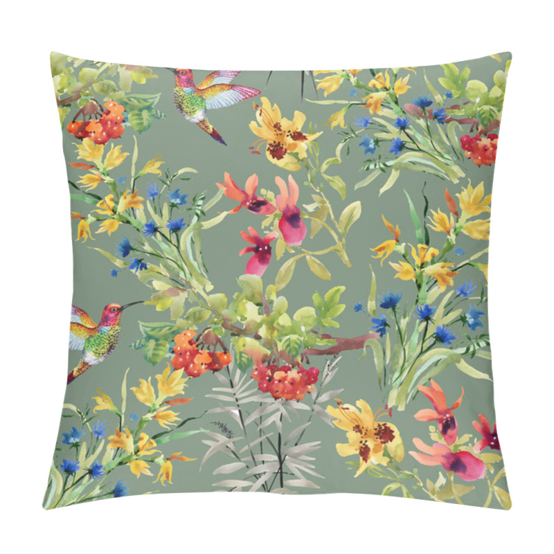 Personality  Pattern With Flowers And Birds  Pillow Covers