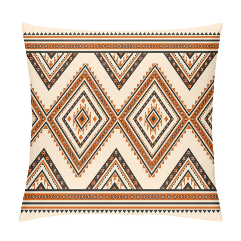 Personality  Geometric Ethnic Seamless Pattern Traditional. American, Mexican Style. Aztec Tribal Ornament Print. Design For Background, Wallpaper, Illustration, Fabric, Clothing, Carpet, Batik, Embroidery. Pillow Covers