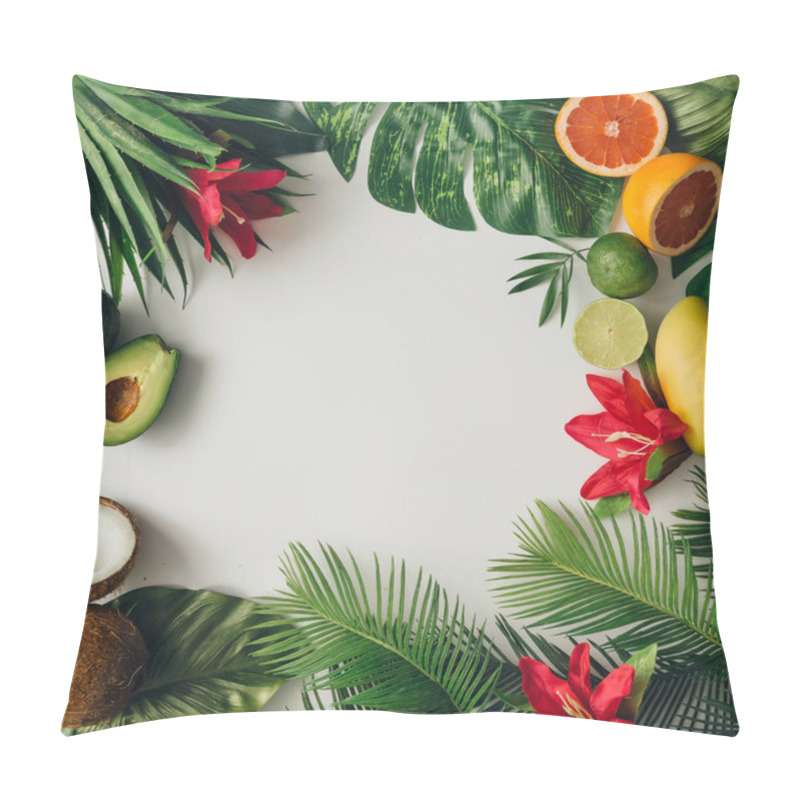 Personality  Summer Tropical Fruits And Leaves Pillow Covers