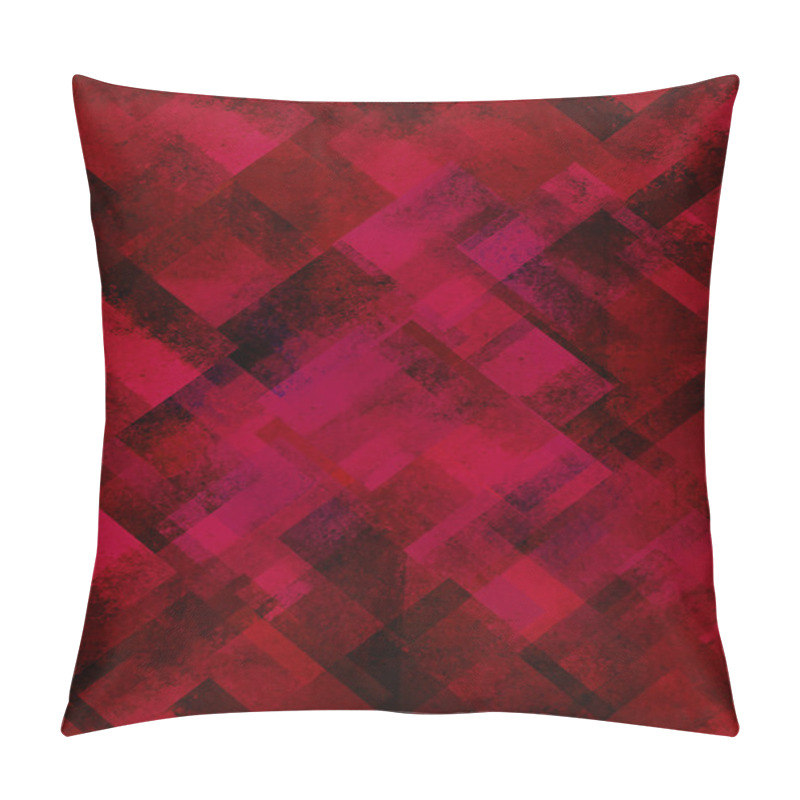 Personality  Red Abstract Background Diamond Shape Pattern Grunge Texture Pillow Covers