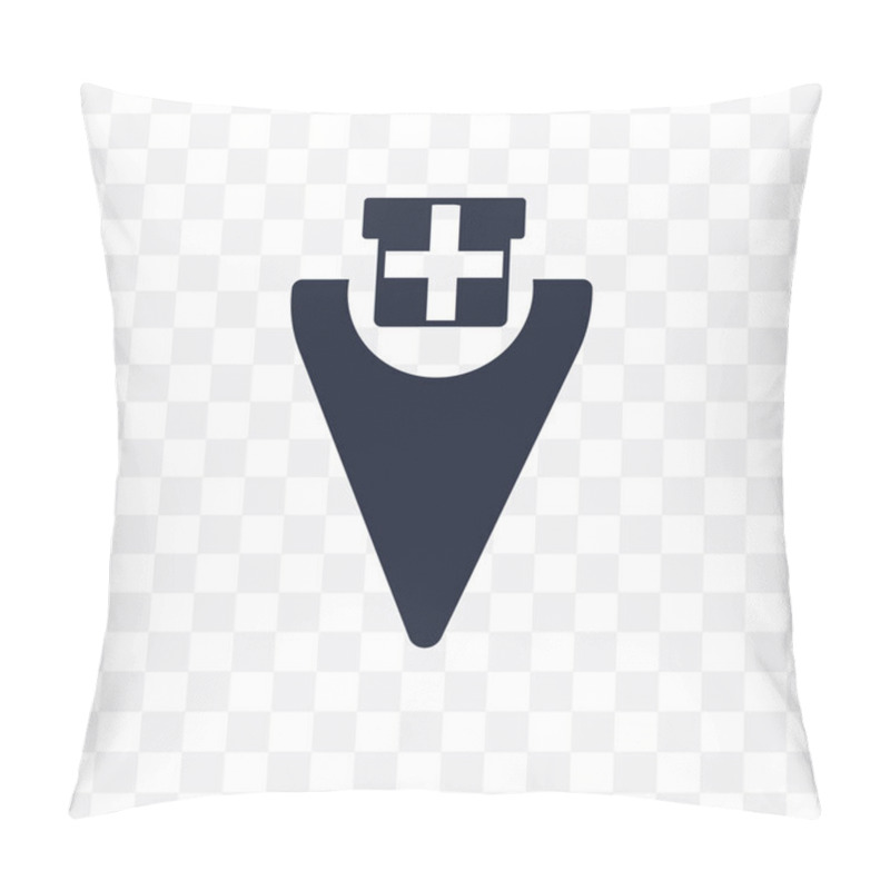 Personality  Gift Shop Location Transparent Icon. Gift Shop Location Symbol Design From Maps And Locations Collection. Simple Element Vector Illustration On Transparent Background. Pillow Covers