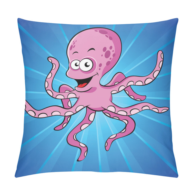 Personality  Funny Cartoon Octopus Pillow Covers