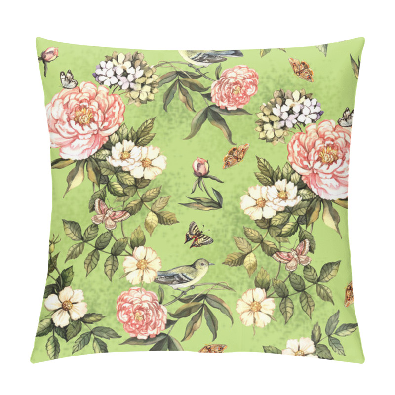 Personality  Pattern With Flowers And Birds Pillow Covers