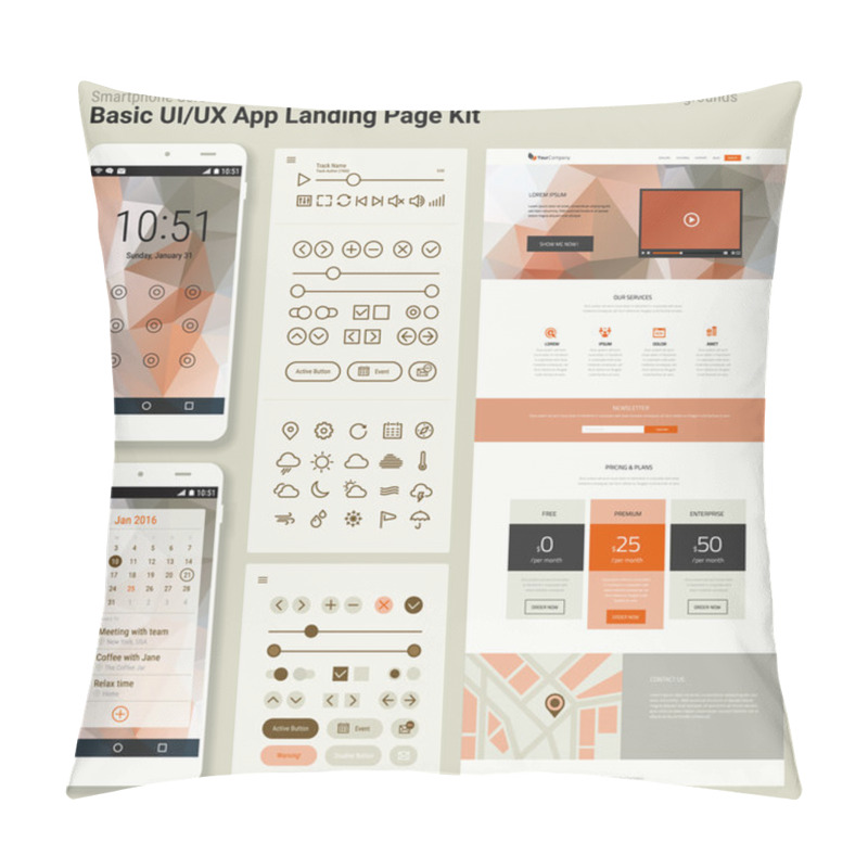 Personality  Landing Page Kit Pillow Covers