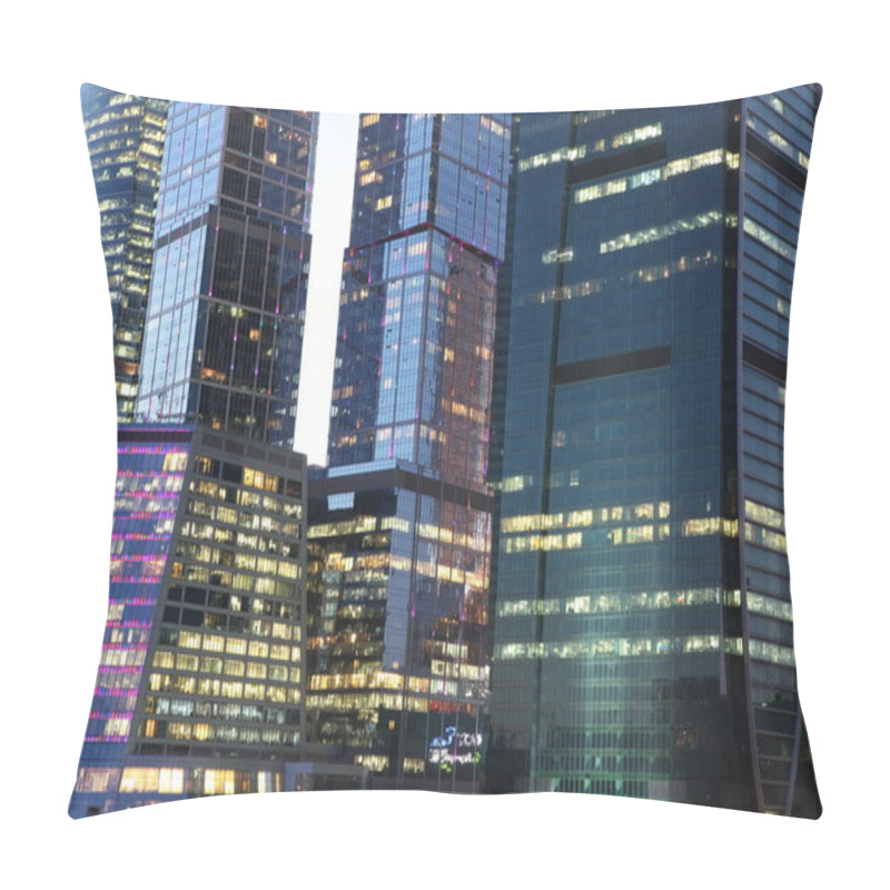 Personality  Famous And Beautiful Night View Skyscrapers City Pillow Covers