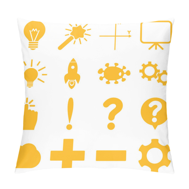 Personality  Basic Science And Knowledge Icons Pillow Covers