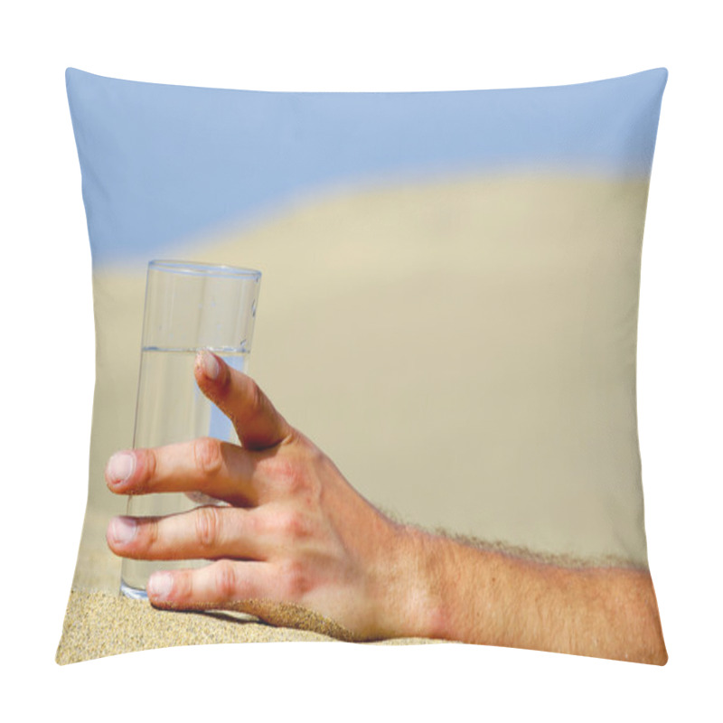 Personality  Hand Reaching For Water. Pillow Covers