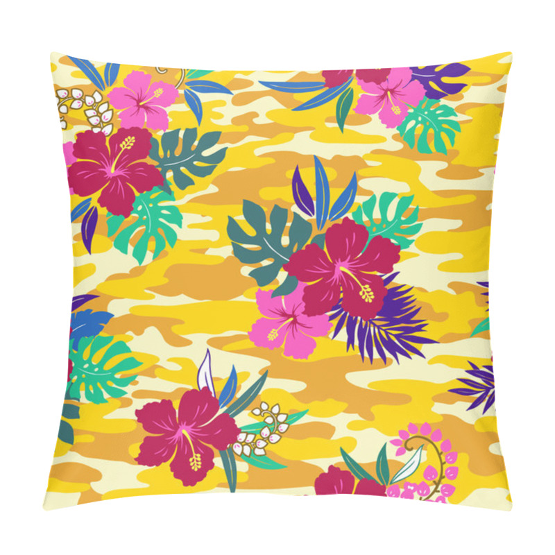 Personality  Repetition Of Hibiscus Pillow Covers