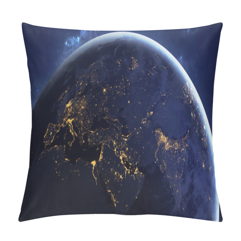 Personality  High Resolution Planet Earth View. The World Globe From Space In A Star Field Showing The Terrain And Clouds. Elements Of This Image Are Furnished By NASA Pillow Covers