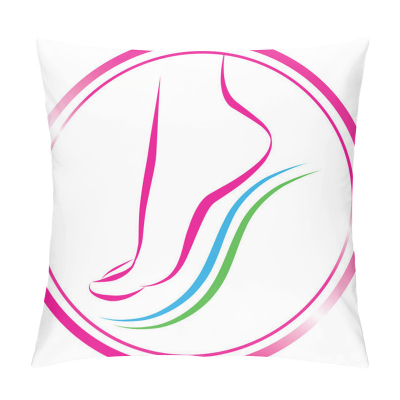 Personality  Foot Symbol Pillow Covers