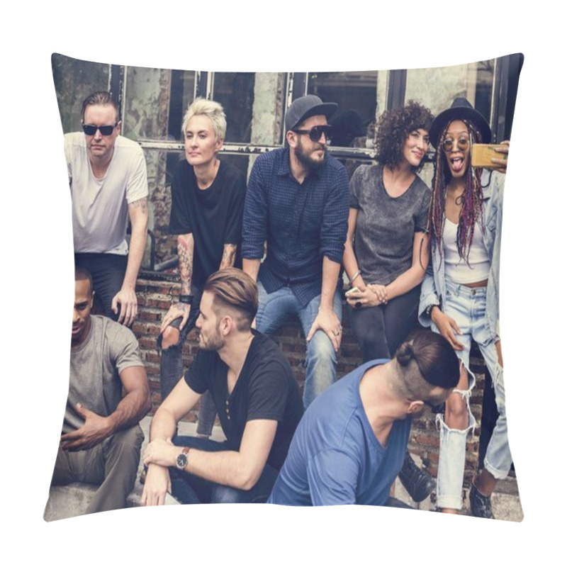 Personality  Friends Chill Out Together Pillow Covers