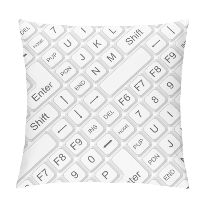 Personality  Seamless Keyboard Pattern Pillow Covers