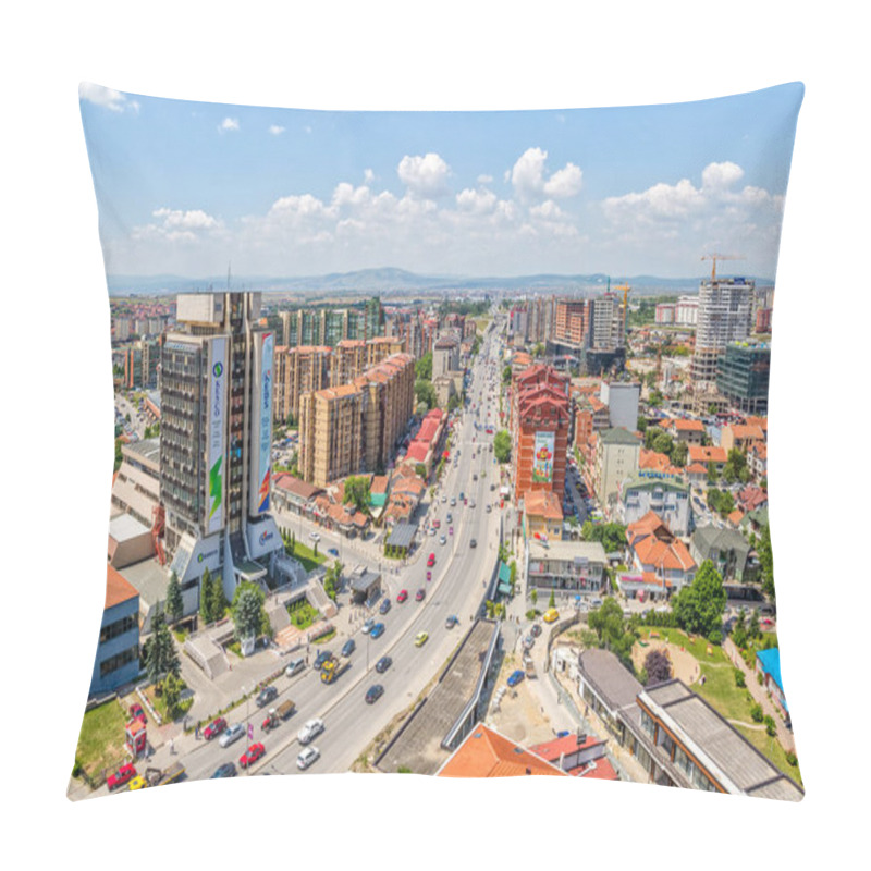 Personality  Pristina New Buildings Aerial Pillow Covers