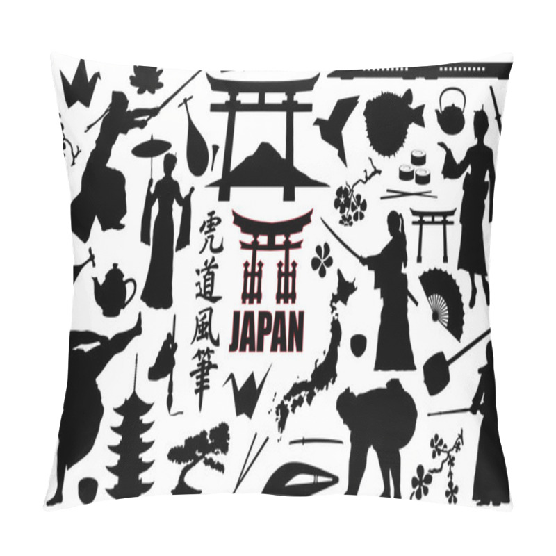 Personality  Japan Silhouettes Pillow Covers