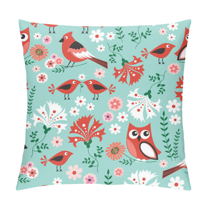 Personality  Seamless Owls Pattern Pillow Covers